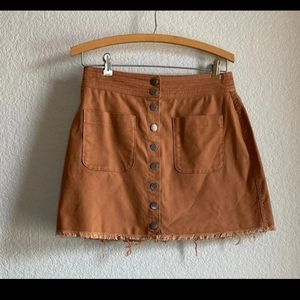 Madewell Womens Skirt, Rust brown, Size 4